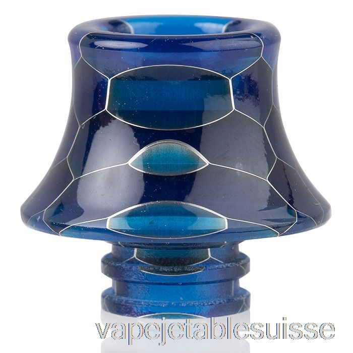 Vape Suisse 510 Cône Peau De Serpent Résine Drip Tip Bleu Foncé